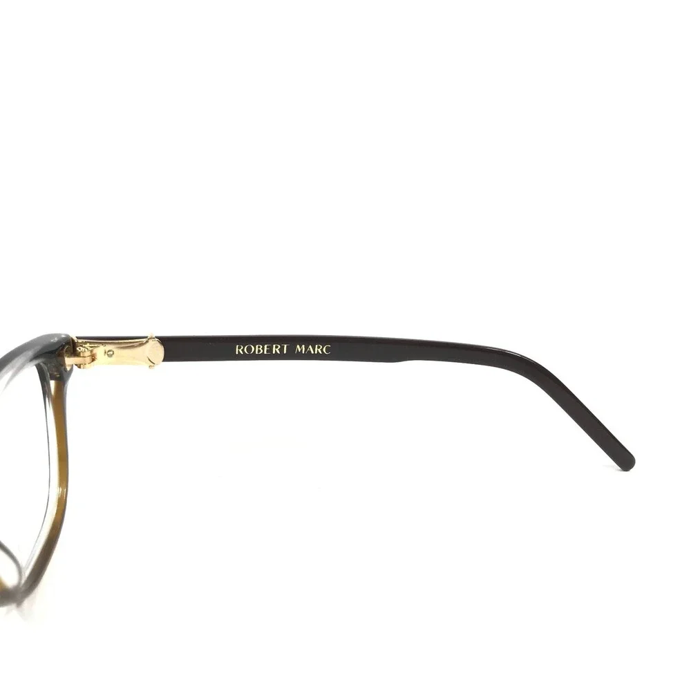 Robert Marc Eyeglasses Frames OCELOT-BCS Black Brown Square Horn Rim 47-18-135